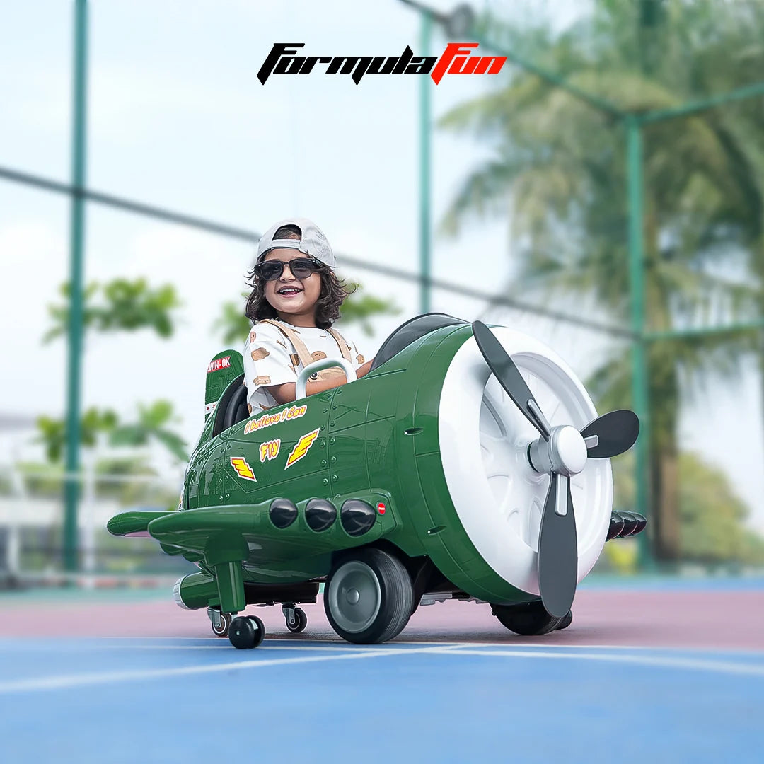 EMotorad Formula Fun Battery Oprated Helicopter Turbo Wing Green