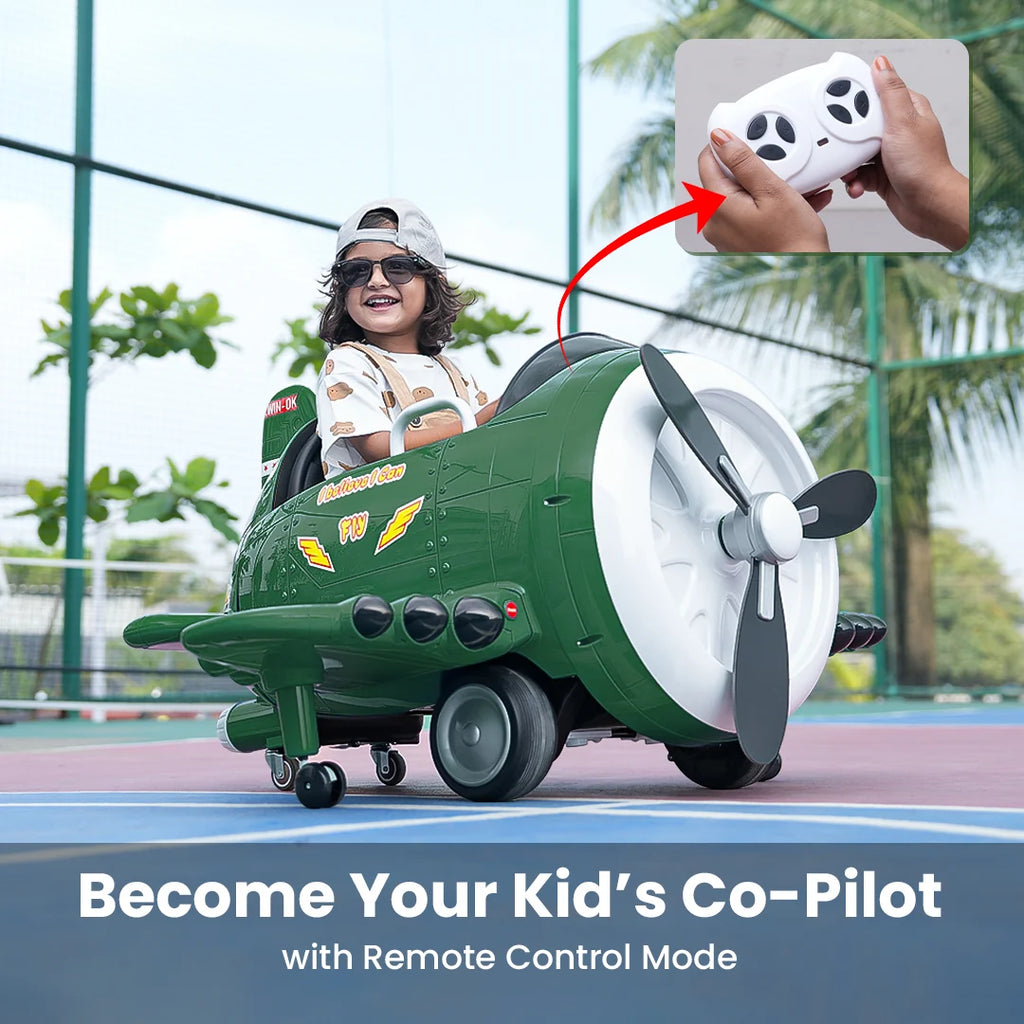 EMotorad Formula Fun Battery Oprated Helicopter Turbo Wing Green
