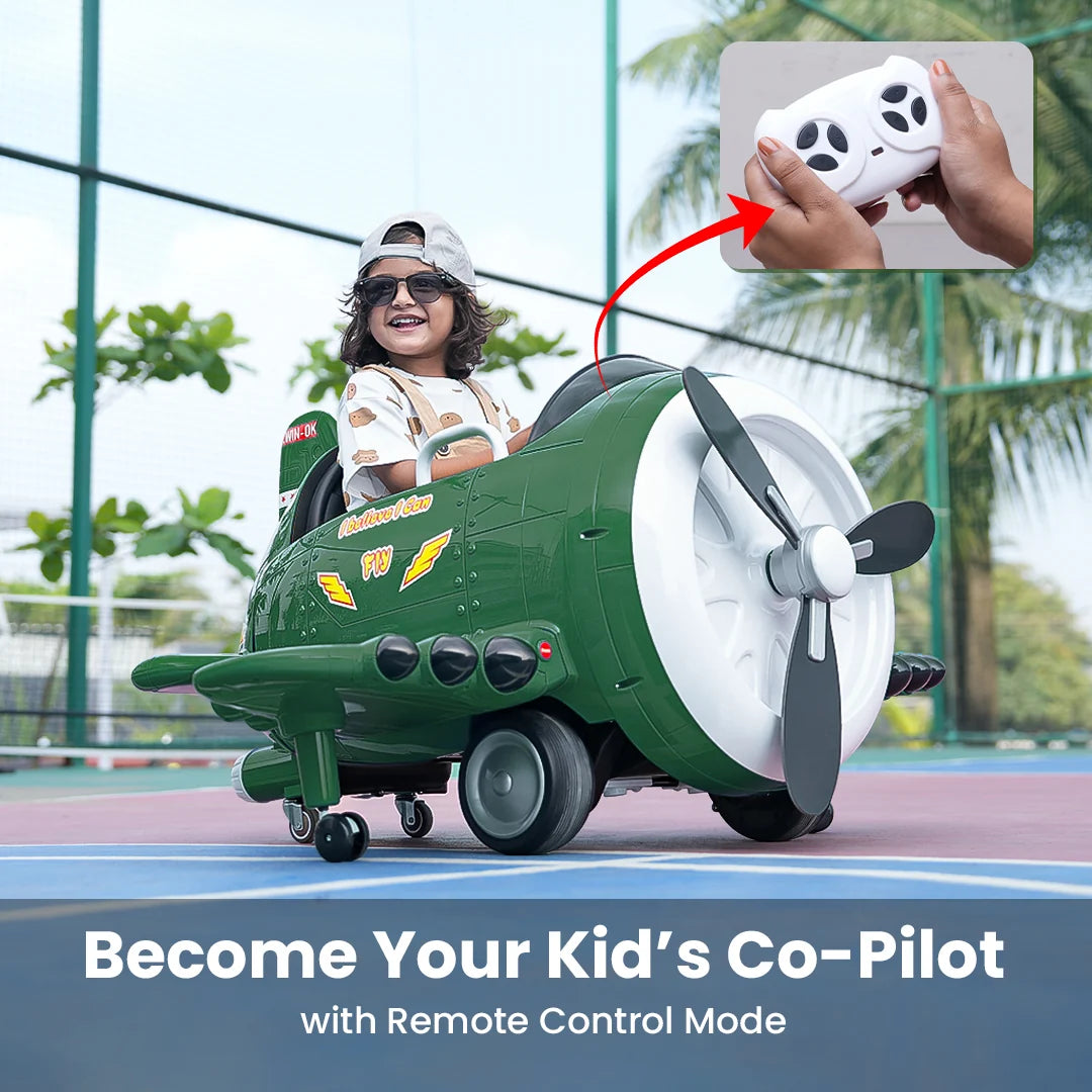 EMotorad Formula Fun Battery Oprated Helicopter Turbo Wing Green