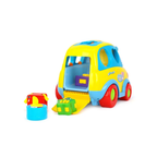 Hola Clever Coupe 2-in-1 Shape Sorter Activity Bus Musical Learning Toy 6 Shape Blocks 18–36 Months