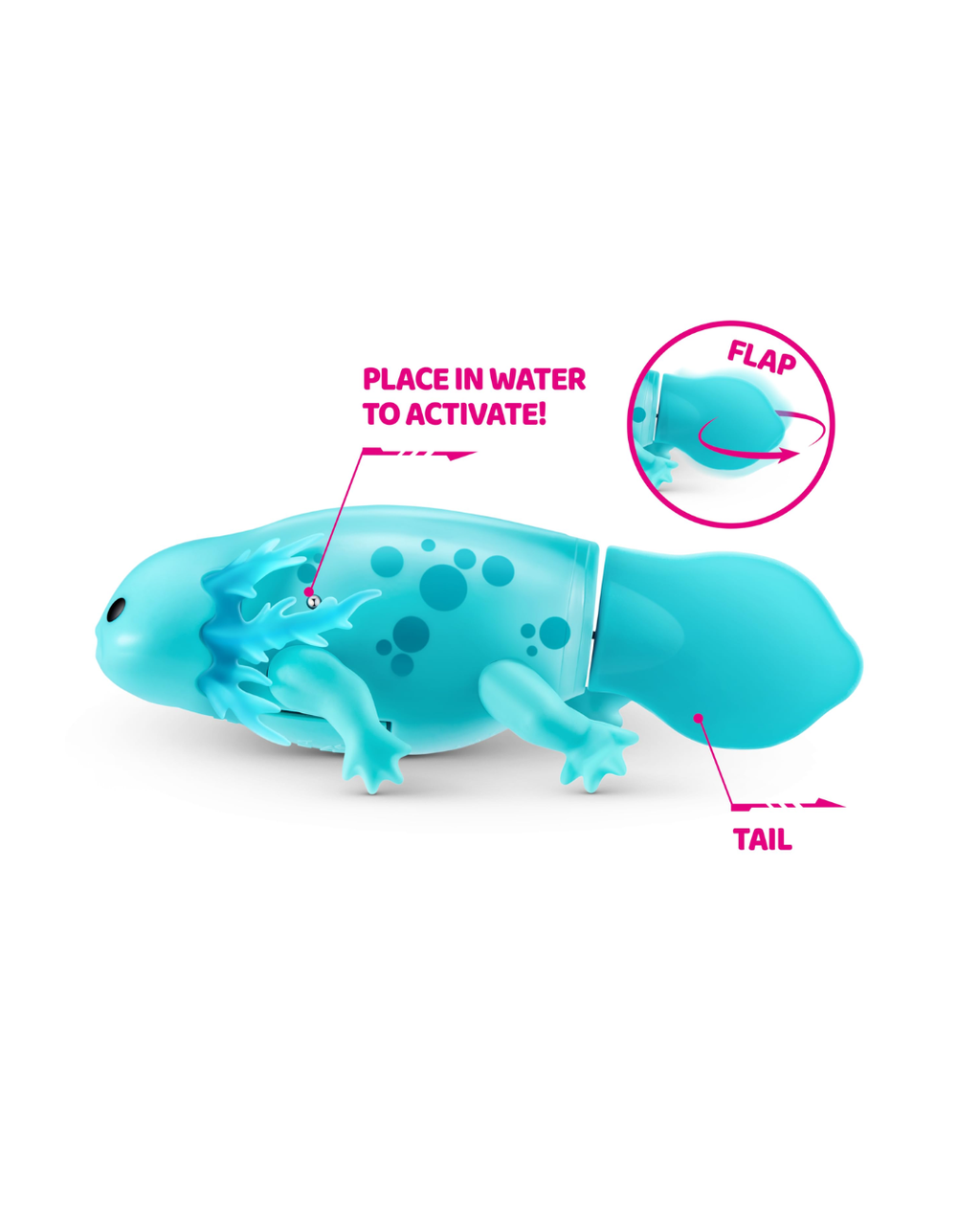 Zuru Pets Alive Swimming Axolotls Interactive Toy Realistic Swimming Pet