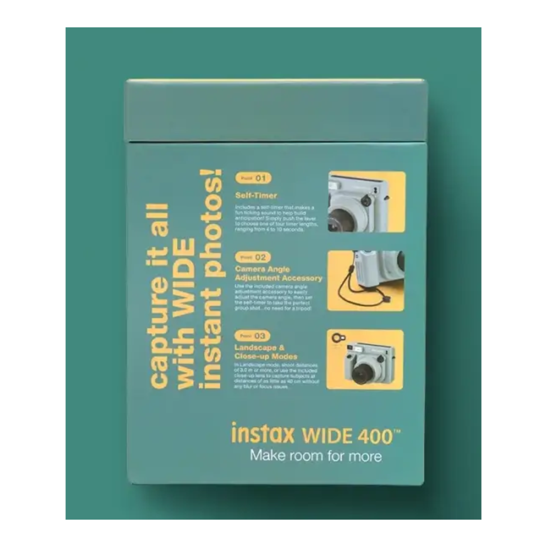 Fujifilm Instax Wide 400 Instant Camera Starter Kit Black