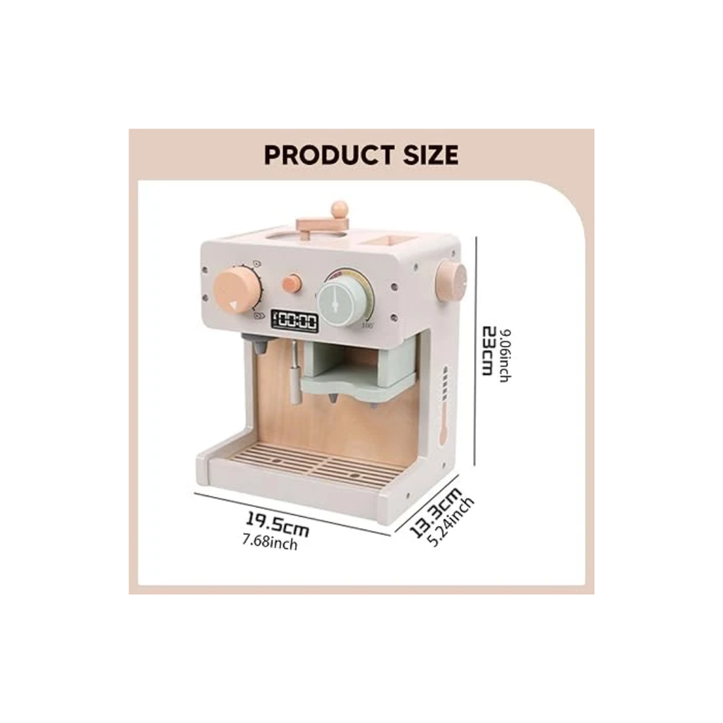 Rainbow Toys My Wooden Little Coffee Maker Set