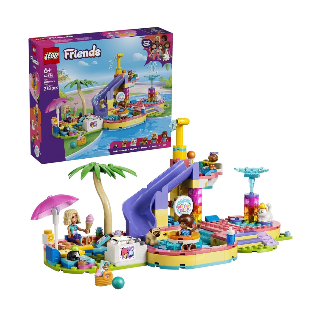 LEGO Friends Fun Water Park Day 42676 – 278 Pieces | Pet Water Park Building Set for Kids Ages 6+