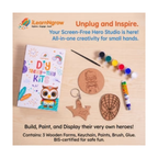 ilearnngrow Teeny Tiny DIY Superhero Painting Kit – 3‑in‑1 Craft Set for Kids
