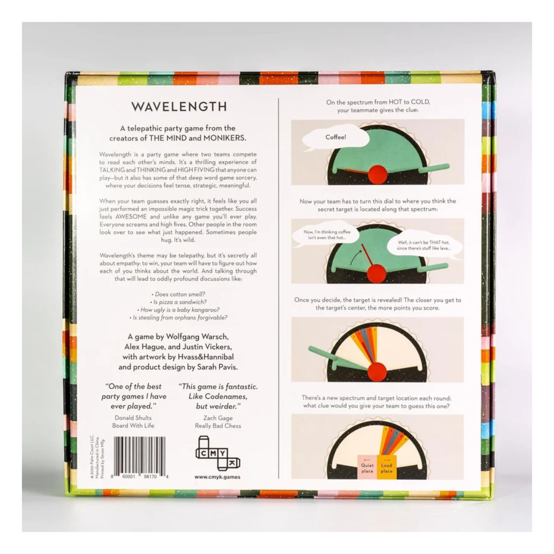 Wavelength Social Guessing Party Board Game for Adults & Families (2-12+ Players)