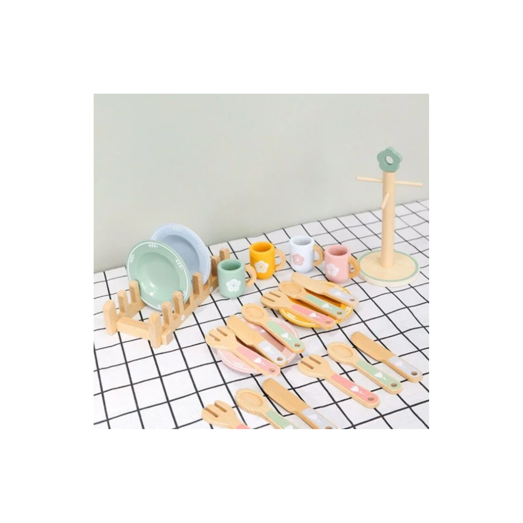 Rainbow Toys My Little Kitchen Set Wooden Toy