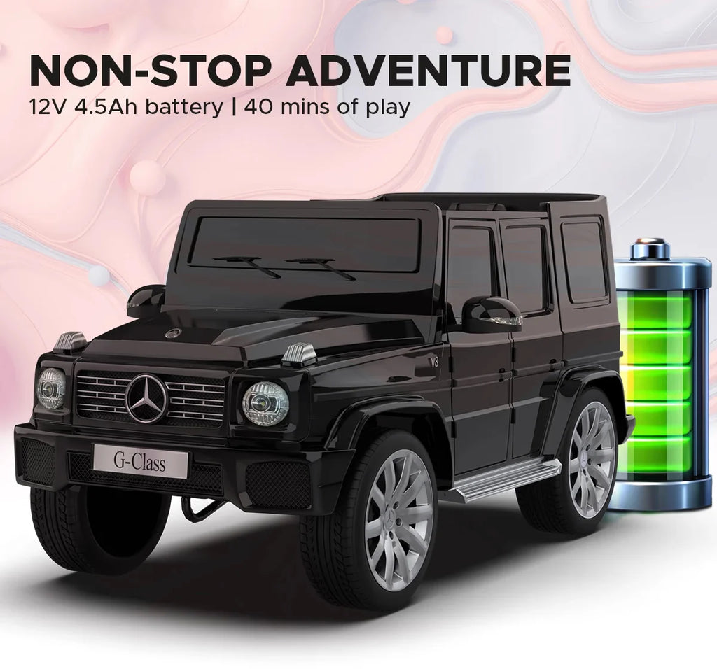 EMotorad Formula Fun Battery Oprated Mercedes Benz G-Wagon Ride-On Car, Black