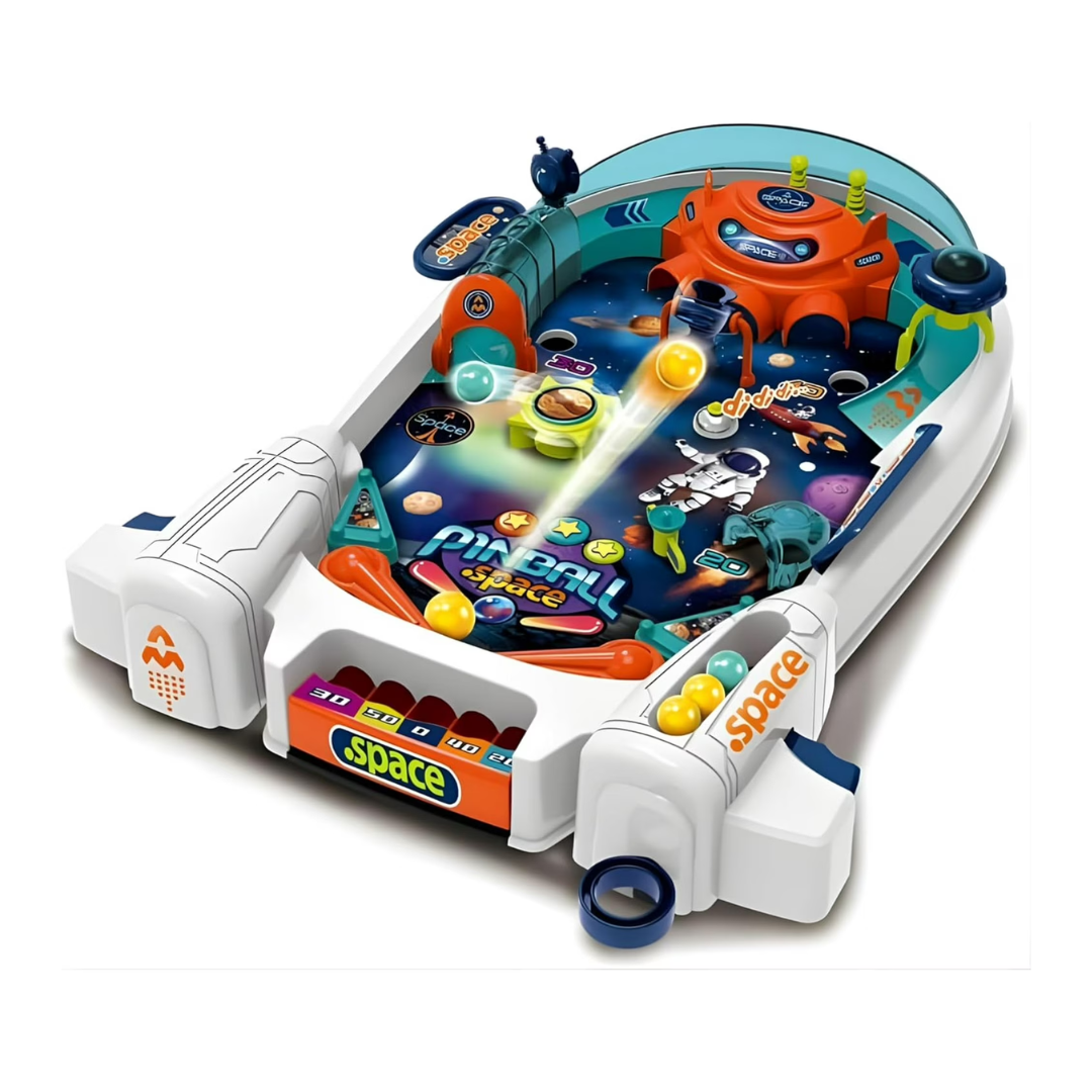Space Pinball Game for Kids – Space-Themed Pinball Board Game, 2–4 Players, Ages 3+