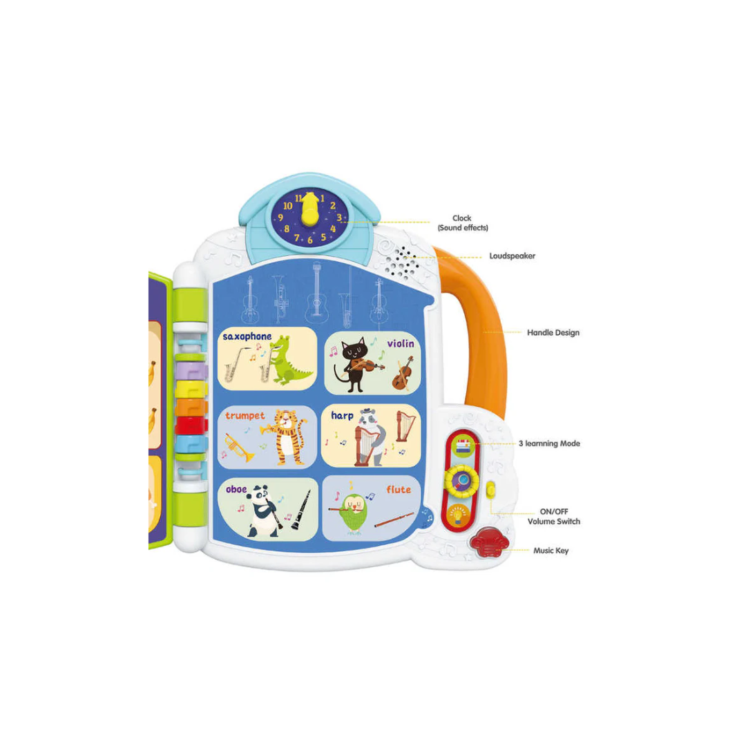 Kids Melody Preschool English Words Book Educational Learning Toys for Toddler