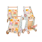 Wooden Baby Walker & Activity Centre - 5-in-1 Educational Push Toy for Toddlers (18+ Months)