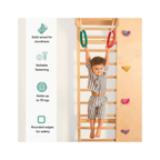 Curious Cub Wooden Wall Mounted Jungle Gym