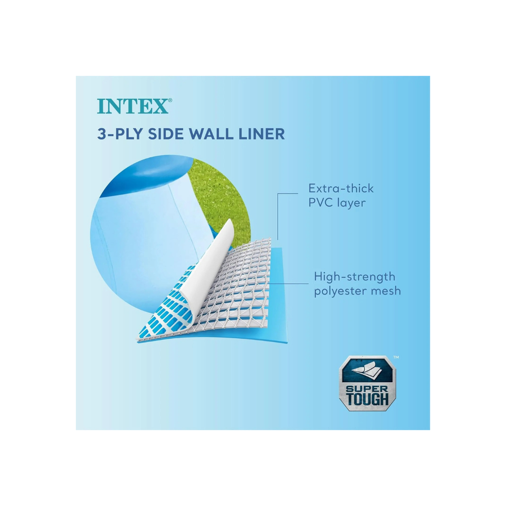 Intex Easy Set Swimming Pool 28120 – 10 ft x 30 in (305 × 76 cm) Inflatable Family Pool