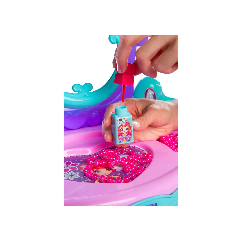 Xiong Cheng Girls Pretend Play Lovely Dressing Table Set with Music and Lights