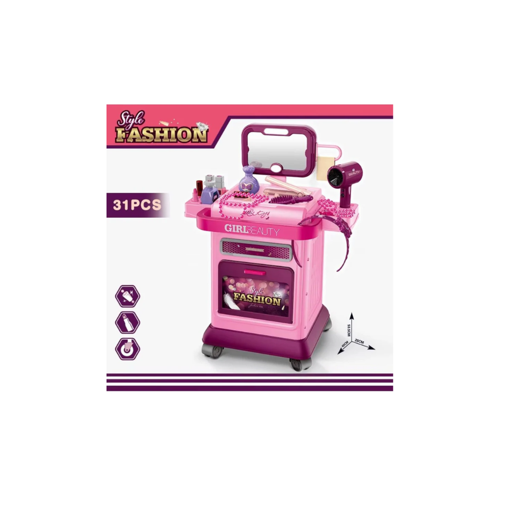 Xiong Cheng Beauty Fashion Trolley Makeup Playset Kids