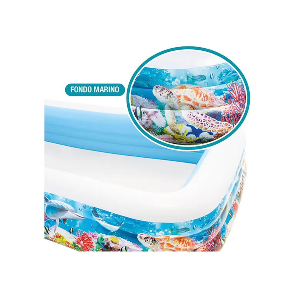 Intex 58485 Swim Center Inflatable Family Pool 10 Feet – Large Kids Outdoor Garden Swimming Pool