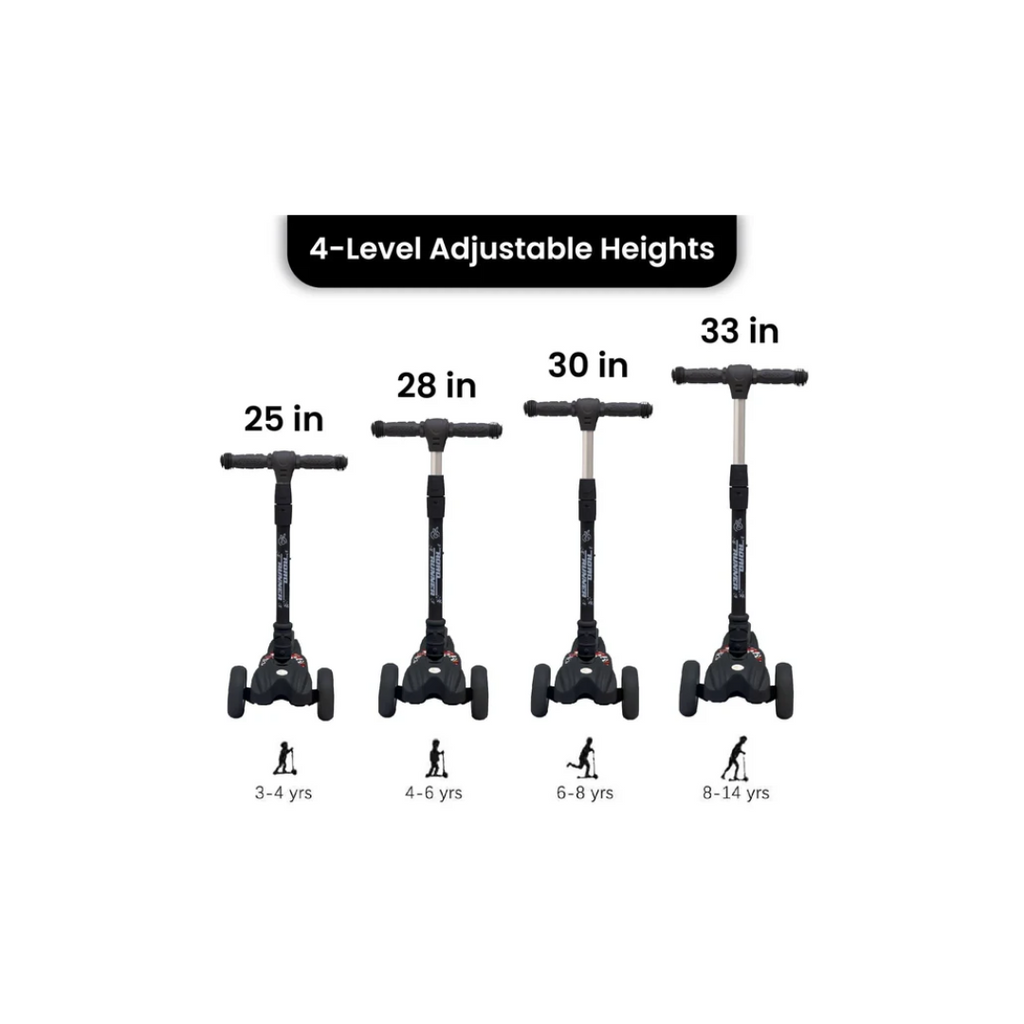 R for Rabbit Road Runner The Smart And Smooth Kids Scooter - Black