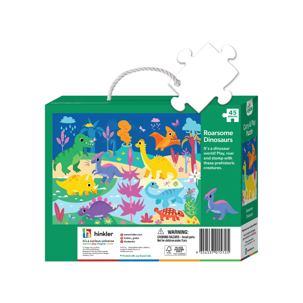Hinkler Junior Jigsaw Carry & Play Roarsome Dinosaurs