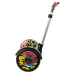 Hoverpro Bluetooth Self-Balancing Scooter with Handle Bar – Multicolour Street Art Design S11+ Miniseg Skullcandy with Handle Hoverboard