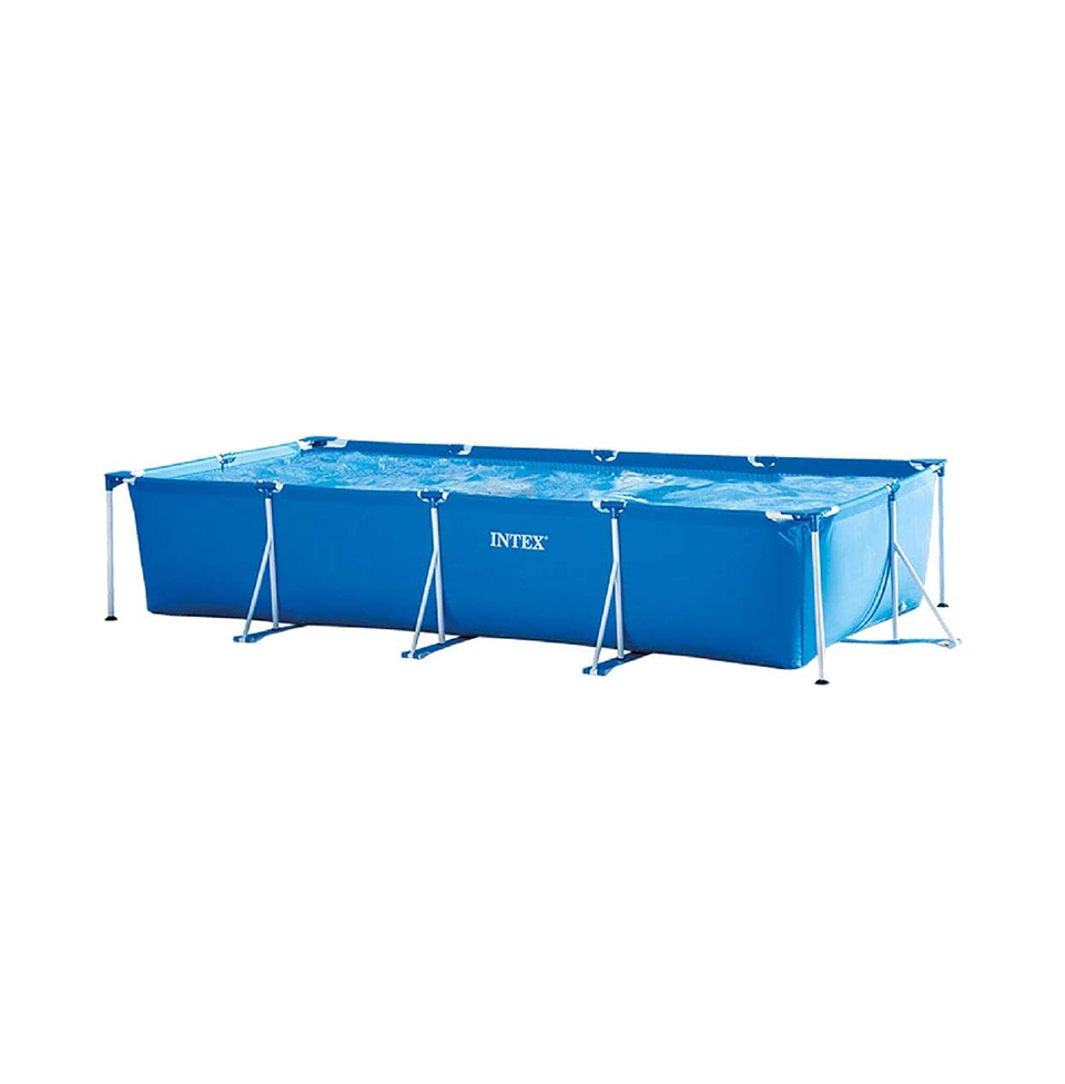 Intex 28273 4.5m x 2.2m x 84cm Rectangular Frame Outdoor Easy Assemble Backyard Above Ground Swimming Pool Regular