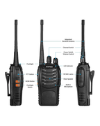 Baofeng Walkie Talkies BF-888S Rechargeable Two-Way Radios for Adults