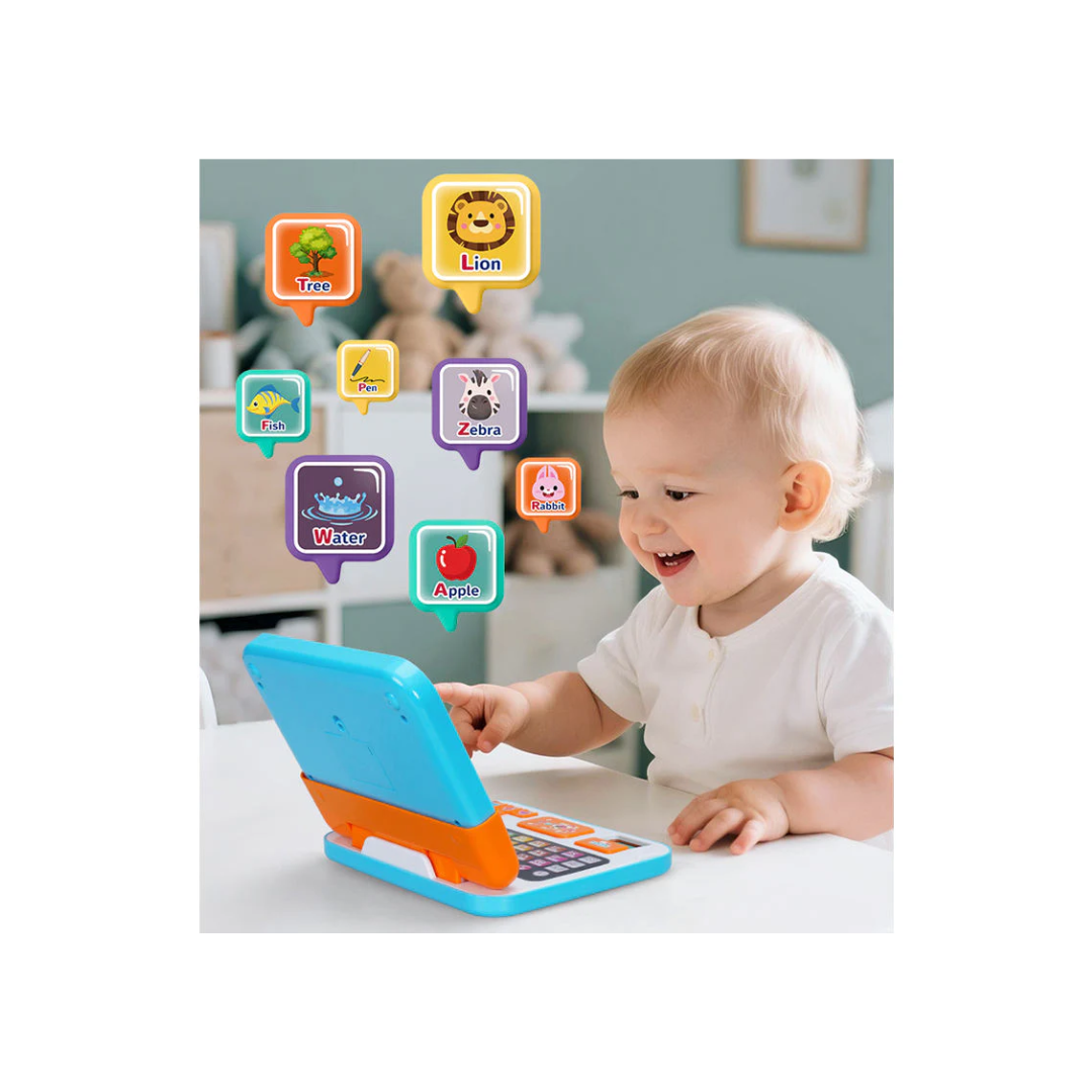 FiveStar 2 in 1 Tablet & Laptop Educational Toy Infant Touch Tablet Learning Machine for Kids