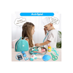 Rainbow Toys Wooden Doctor Kit for Kids with Stethescope