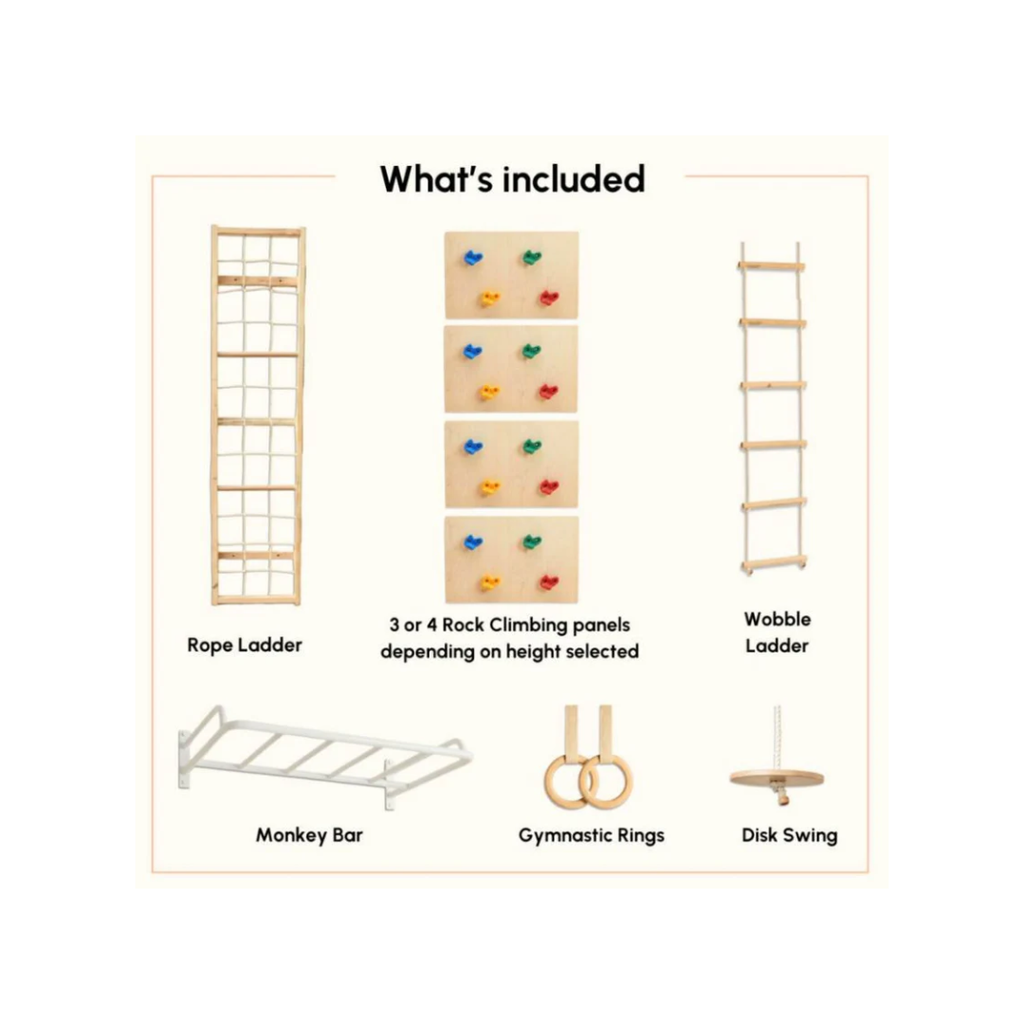 Curious Cub Space Saver Jungle Gym 2 (9 Feet )