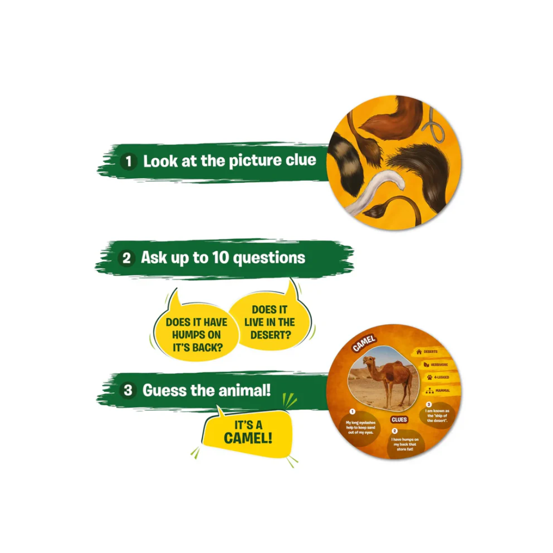 Skillmatics Guess in 10: Picture Clues Animal Planet Trivia card