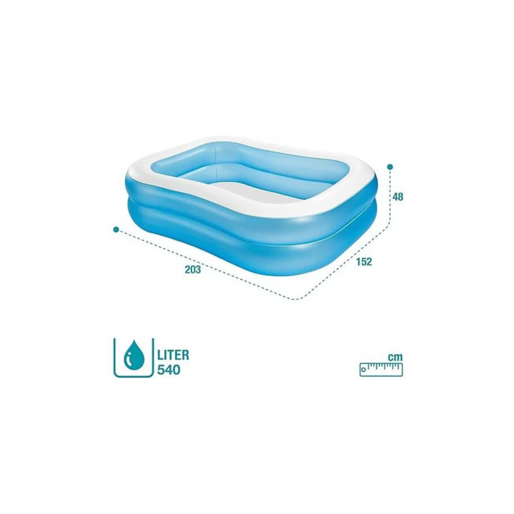 Intex 57180 Rectangular Swimming Pool 7ft