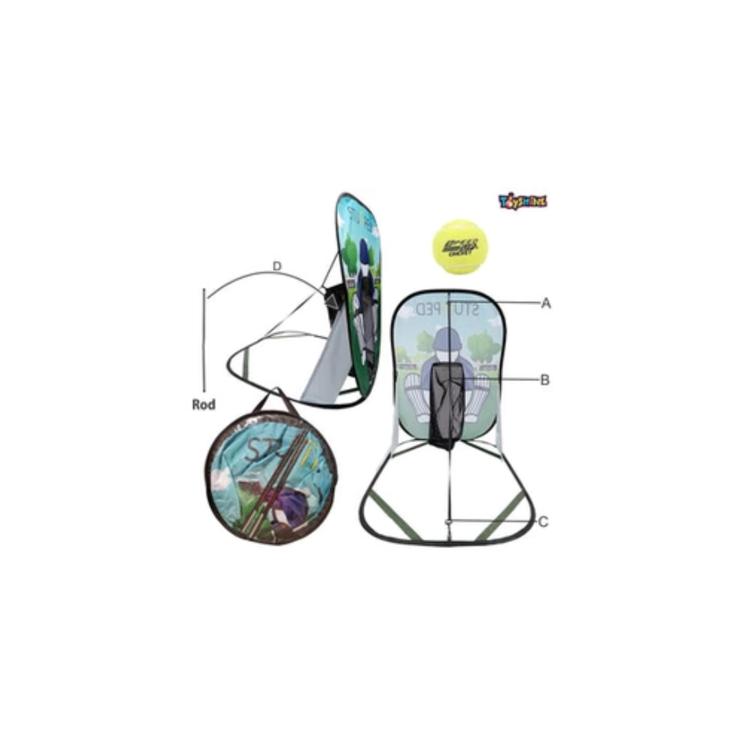 Speedup Foldable Standing Stumped Cricket Game for Kids