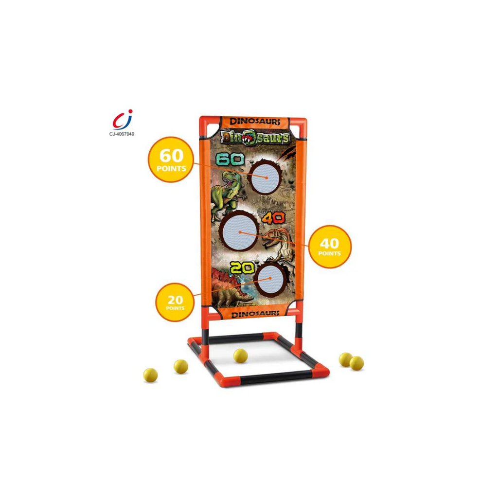 Rainbow Toys Dinosaur Shooting Target Gun Set Foam Ball air Gun