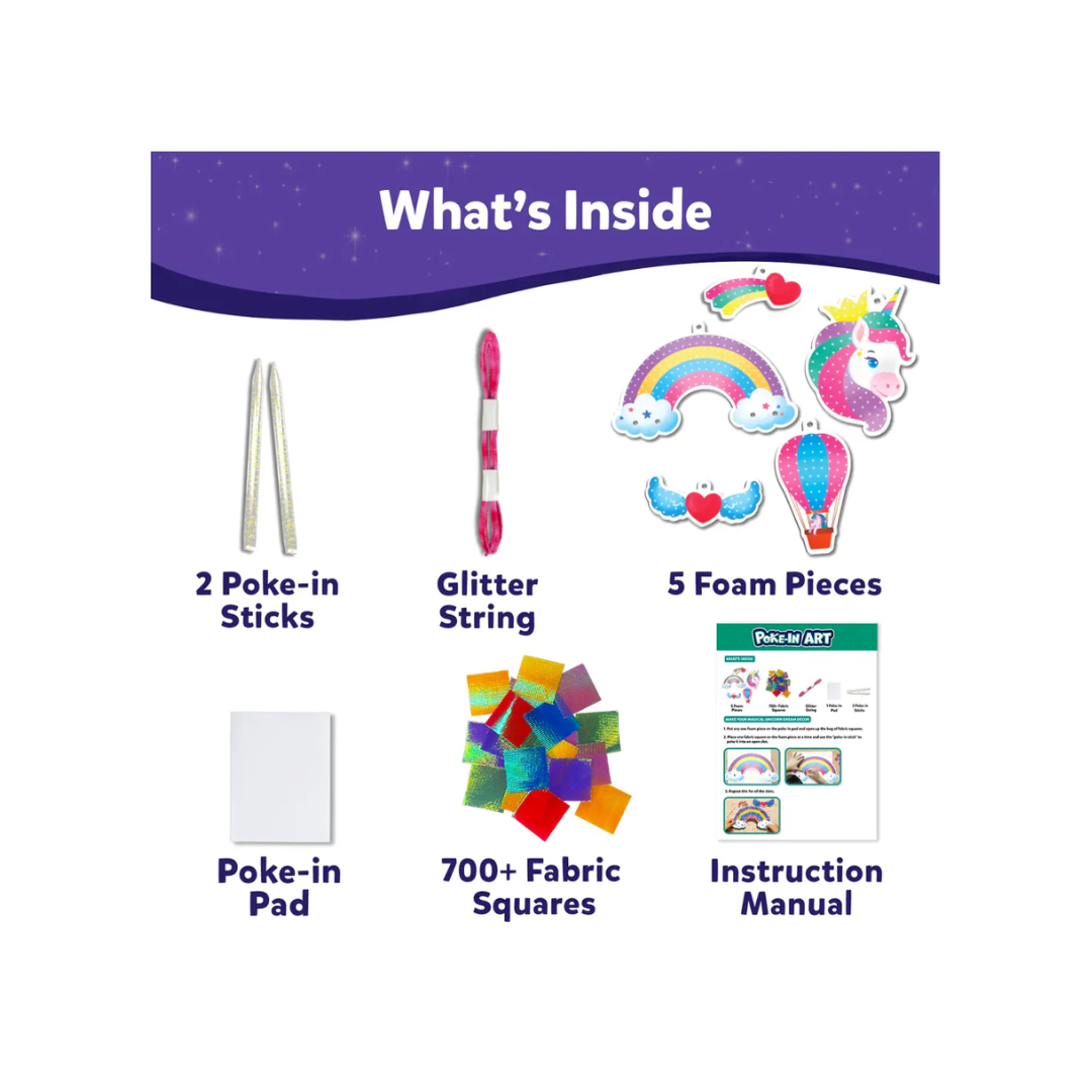 Skillmatics Art & Craft Activity - Poke-in Art Magical Unicorn Dream Decor, Mess-Free