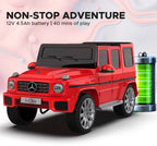 EMotorad Formula Fun Battery Oprated Mercedes Benz G-Wagon Ride-On Car, Red,