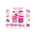 Abero Montessori Busy Board Sensory Activity Board with Switches, Locks, Buttons, Light & Learning Activities