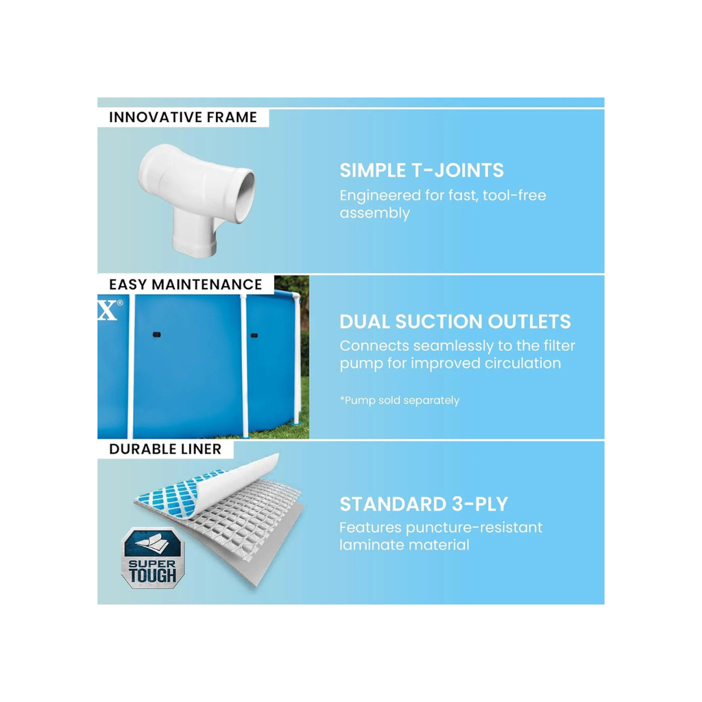 Intex 28210EH 12 Foot x 30 Inch Above Ground Swimming Pool