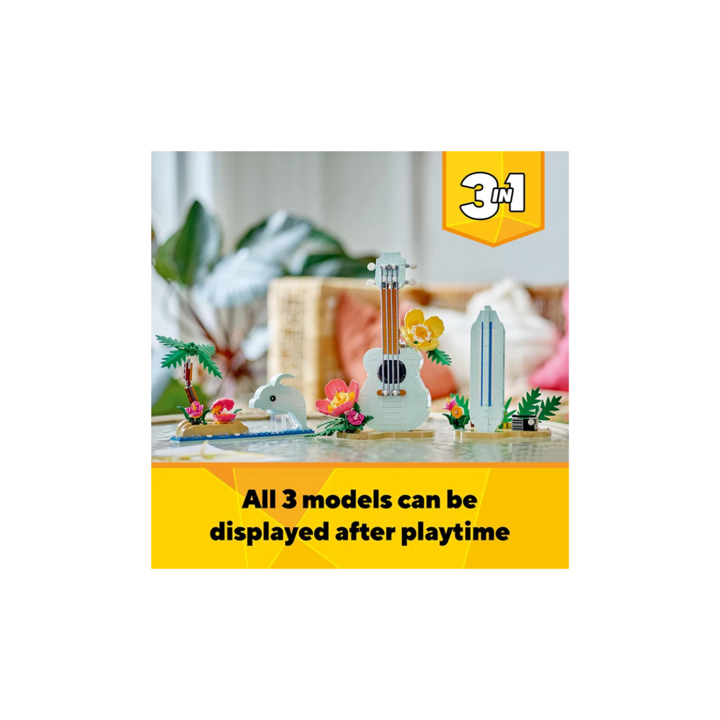 Lego Creator Tropical Ukulele 3in1 Toy Set 31156 (387 Pieces)