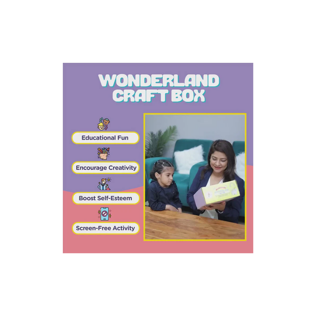 Kalakaram Kalakaram Wonderland Craft Box, Create 4 Wonderful Crafts with this Kit