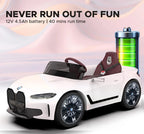 EMotorad Formula Fun Battery Oprated BMW i4 Ride-On Car, White