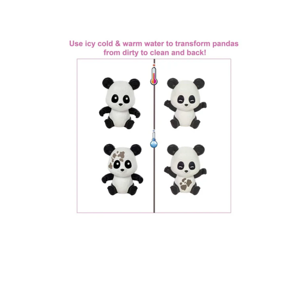 Mattel Barbie Panda Care and Rescue Playset with Color-Change and 20+ pc