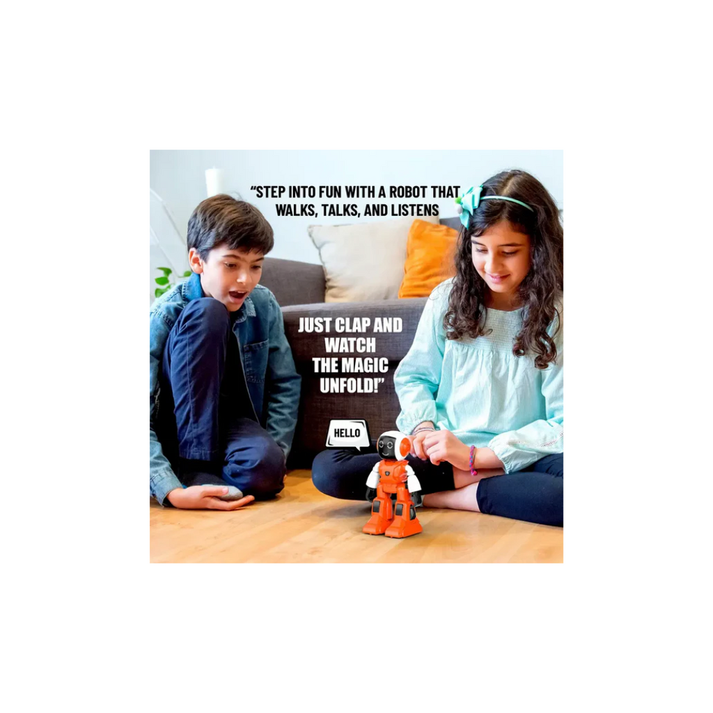 Mirana Moonwalker Walking and Talking Robot - In-Built Bluetooth Speaker, Clap Detection, Rechargeable Battery