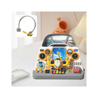 Rainbow Toys Simulation Aircraft Cockpit Busy Board Montessori Pretend Play Toy