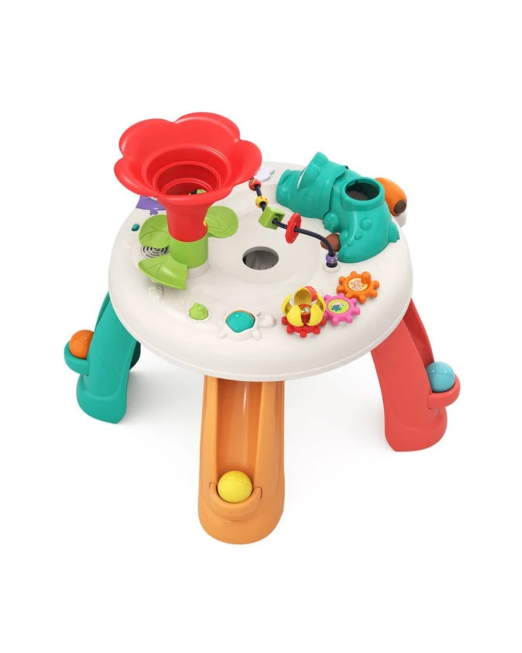Hola Learn & Discover Activity Table Interactive Baby Learning Table 9 Discovery Games 3 Ball Games  12–36 Months