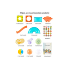 Dige Light Magnetic Tiles Building Blocks for Kids (49 Pc)