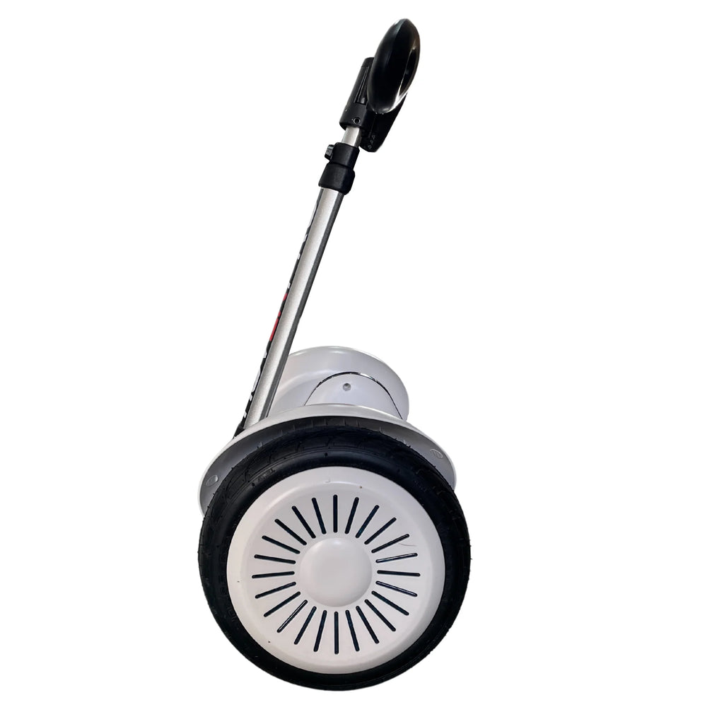 Hoverpro Self-Balancing Scooter with Adjustable Handle Bar – White Hybrid Duo Miniseg White with Handle Hoverboard