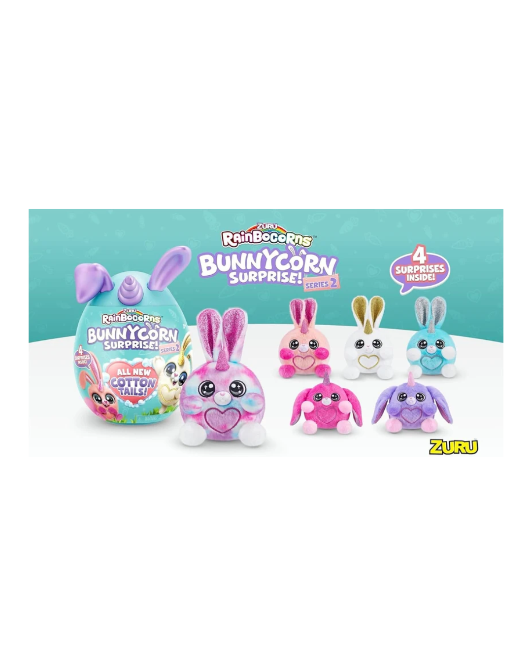 ZURU Rainbocorns Bunnycorn Surprise Egg Plush Toy