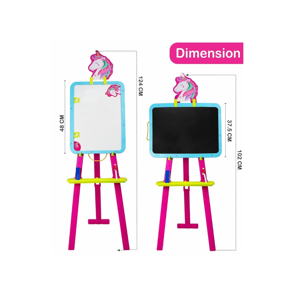 Itoys 8-in-1 Easel Board Magnetic Writing and Learning Activity Board