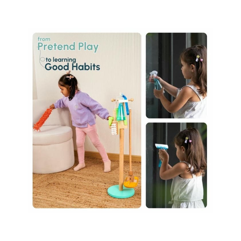 Curious Cub Wooden Cleaning Set