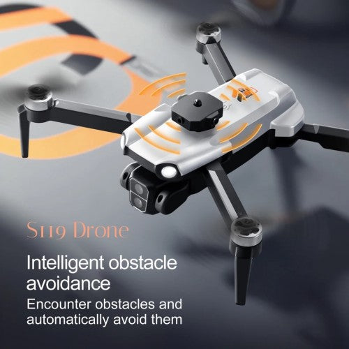 Rainbow Toys F9 Brushless Drone Five Sided Obstacle Avoidance with Single Battery 4K-1080P HD Dual Camera WIFI FPV Gesture Selfie