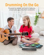Electronic Drum Kit Playmat Set (Silicone Portable Drum Set)